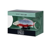MOJO | Figurine de poisson Koi Carpe Asagi peinte à la main, modèle décoratif bleu et rouge, collection série 1, style japonais (Asagi K)