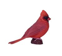 Mojo Figurine oiseau Cardinal rouge en plastique, environ 5 cm