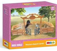 Mojo Western Ranch Corral avec cheval et cow-boy
