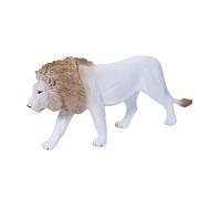MOJO Lion blanc | Figurine de jouet peinte à la main | Collection faune | Fidèle à la vie et très détaillée | Conçu au Royaume-Uni