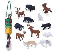 Mojo – Ensemble de figurines WildLife Mini – Animaux de la forêt – 12 pièces – 380054