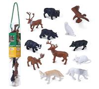 Mojo WildLife Mini Bosdieren Speelset, 12dlg. - 380054
