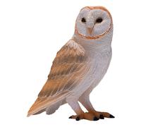 MOJO Wildlife & Woodland Barn Owl Toy Figure, 3 Years and Above, White/Brown (38