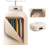 MOJOCO Sèche-linge portable - Sèche-linge mini / compact pour appartement, caravane, voyage, petite machine silencieuse à séchage rapide avec minuterie réglable et chaleur qui réduit les plis