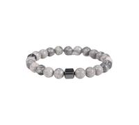 Mojoflow Bracelet Magnetique Homme, Mojoflow Bracelet De Perles De Pierres Précieuses Naturelles De 8 mm Fait à La Main Pour Hommes Et Femmes, Bracelet Perles élastique, Pierre Naturelle (D)