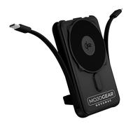 MOJOGEAR NovaMag Batterie externe tout-en-1 10 000 mAh - Charge sans fil Qi2 ultra rapide - Avec câble USB-C et Lightning - Compatible avec iPhone et Samsung - Chargeur Mag Safe - Indicateur LED