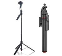 MOJOGEAR TS4 Perche à selfie avec ouverture automatique - Extensible - 176 cm - Avec télécommande Bluetooth et support de téléphone portable pour smartphone - Trépied intelligent avec suivi