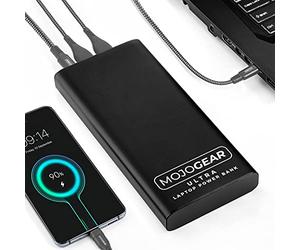 MOJOGEAR Zwart Batterie Externe pour Ordinateur Portable 26 800 mAh 100 W avec Power Delivery & Quick Charge