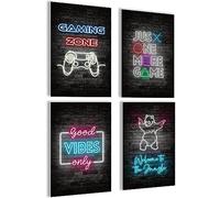 mojoliving Images décoratives pour chambre de jeu - Poster mural pour chambre d'adolescent