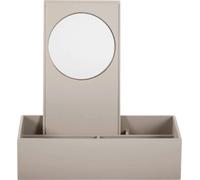 MOJOO LUX MAKE UP BOX beige Boîte de rangement cosmétique avec miroir