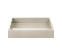 Mojoo Plateau de décoration laqué Lux 19x19x3.5 cm Latte