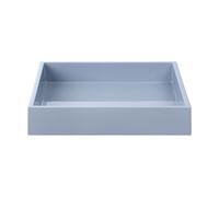 Mojoo Plateau de décoration laqué Lux 19x19x3.5 cm Powder blue