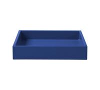 Mojoo Plateau de décoration laqué Lux 19x19x3.5 cm Ultramarin