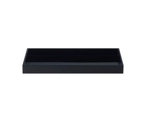 Mojoo Plateau de décoration laqué Lux 38x19x3.5 cm Black