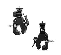 MoK Lot de 2 colliers de serrage pour appareil photo, support pour appareil photo, support microphone, moto, guidon de vélo