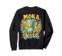 Moka et Jésus - Amoureux du café chrétien drôle Sweatshirt