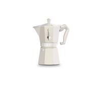 Bialetti - Cafetière italienne - Moka Exclusive - 6 tasses - Aluminium verni - Crème