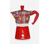 Bialetti Cafetière italienne Moka Express 0005329 – 6 tasses D et G – Rouge G