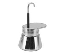 Moka Pot - Cafetière Portative en Acier Inoxydable, pour Brassage sur Cuisinière de Grande capacité à la Maison ou à L'extérieur
