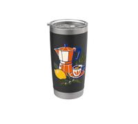 Moka Pot Expresso Coffee Lover Olive Citron Kitchen Design Gobelet isotherme en acier inoxydable double paroi