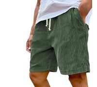 Mokaloha Mens Shorts, Mokaloha Short, Corduroy Shorts Men, Pacificozy Men's Short, Fashion Corduroy Casual (Green,Grand)