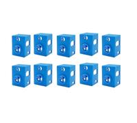 Mokamika 10 pièces V6 PT100 Bloc chauffant Chaussette en silicone Couverture pour imprimante 3D Rétention de chaleur accrue et protection B