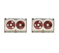 Mokamika 2 x 55 minutes de cassette vide, double face, disque métallique ouvert, disque de bande de cassette vide, C