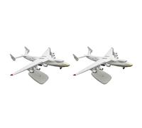 Mokamika Antonov An-225 Mriya Lot de 2 modèles d'avion en alliage de métal, réplique d'un modèle d'avion à l'échelle 1:400, jouet pour la collection