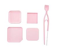 Mokamika Ensemble de 3 planches de tri de haricots Fuse Beads Picking Tray avec une boîte de haricots, un rangement de perles et une cuillère à haricots.