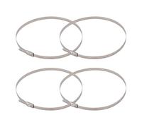 Mokamika Lot de 100 serre-câbles autobloquants en acier inoxydable pour clôture, cages d'animaux de compagnie, en plein air