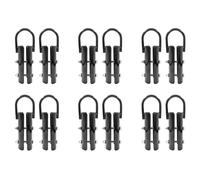 Mokamika Lot de 12 cordes d'escalade de 1,5 mm - Crochet de fixation pour la musculation - Corde d'escalade - Fitness Studio