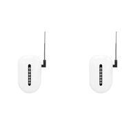 Mokamika Lot de 2 amplificateurs de signal sans fil, 433 MHz, longue portée, sans barrières à travers les murs, pour la sécurité d'alarme à