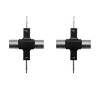 Mokamika Lot de 2 clés à molette M5 Quad avec outil de roulement jetable intégré, moteur d'hélice de libération de tournevis 1,5 mm/2 mm pour drone de course RC FPV