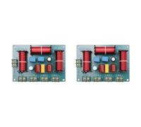 Mokamika Lot de 2 haut-parleurs 200 W - Doubles aigus + médiums - Haut-parleurs 4 voies - Répartiteur de fréquence audio - Séparateur de haut-parleur home cinéma