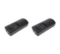 Mokamika Lot de 2 interrupteurs à pied 220 V - Variateur d'intensité LED à pied - Curseur en ligne avec plage complète pour lampe LED