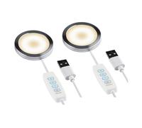 Mokamika Lot de 2 lampes LED à monter soi-même, 3 températures de couleur réglables, lumière claire et économe en énergie, projet d'éclairage individuel