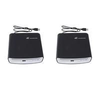 Mokamika Lot de 2 lecteurs CD externes universels portables pour voiture, peuvent être connectés au port USB de la voiture, l'ordinateur portable ou la télévision, pour la navigation avec Android 4.0