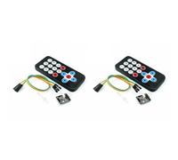 Mokamika Lot de 2 modules de télécommande HX1838 - Kit de télécommande infrarouge - Module multifonction pour robot télécommandé