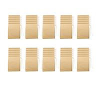 Mokamika Lot de 3000 sachets à thé jetables en papier avec cordon de serrage - Pénétration sûre et forte - Papier non blanchi pour thé en vrac et café