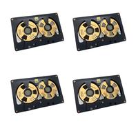 Mokamika Lot de 4 cassettes audio Reel to Reel Cassette 50 minutes - vierge double face - Boîtier creux à monter soi-même