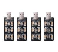 Mokamika Lot de 4 chargeurs USB LiPo 1S 3, 7 V/4, 20 V 6 canaux 1S - Connecteurs Micro JST 1, 25 JST-PH 2.0 MCX MCPX