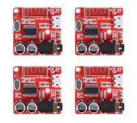 Mokamika Lot de 4 décodeurs Bluetooth MP3 - Carte de décodeur - Haut-parleur de voiture - Amplificateur audio modifié - Récepteur stéréo Bluetooth 4.1