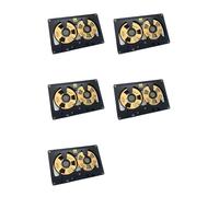 Mokamika Lot de 5 cassettes audio Reel to Reel Cassette 50 minutes - vierge double face - Boîtier creux à monter soi-même