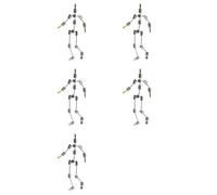 Mokamika Lot de 5 robinets - Squelette de poupée DIY en métal, facile à assembler, design de personnage animé, pour animation stop-motion