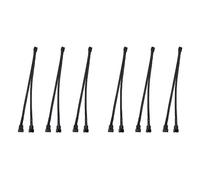 Mokamika Lot de 6 câbles répartiteurs PWM - 2 voies - 4 broches - Douilles Y - Rallonge - Câble d'alimentation 1 à 2 - Pour carte mère PC, ventilateur CPU