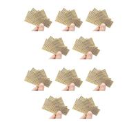 Mokamika Lot de 60 petits autocollants numérotés de l'alphabet de 0,12 - Alliage à paillettes - Doré/argenté (3 mm)