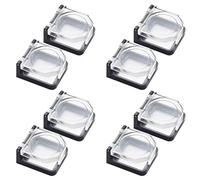 Mokamika Lot de 8 couvercles pour interrupteur à pression d'alimentation, étanches et anti-chocs, protection de sécurité anti-poussière pour trou de de 25 mm A