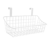 Mokamika Panier avec grille à crochets, panier de rangement, pour accrocher une porte ou un van, au-dessus de la porte de l'armoire