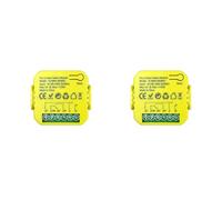 Mokamika Tuya Smart Life Lot de 2 relais de contact sec WiFi Interrupteur minuterie Application Télécommande 5 A DC12 V 24 V CA 100-240 V