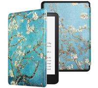 MOKASE Étui pour 6 Pouces Nouveau Amazon Kindle 11e Génération 2022 2024 Libération (Modèle: C2V2L3 RS23CV), Mince Cuir Synthétique Réveil/Sommeil Automatique Couverture avec Dragonne, Blossom